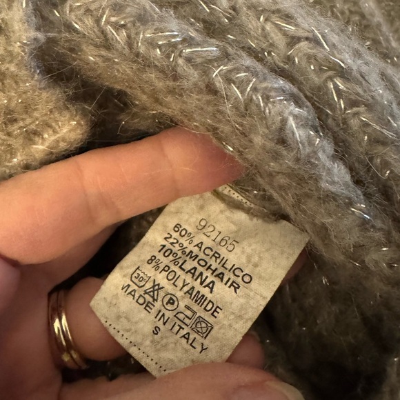 THE PORTER COLLECTIVE CRICKET Sweater Size SM Gray Grey Shimmer Italian EUC - Picture 13 of 15